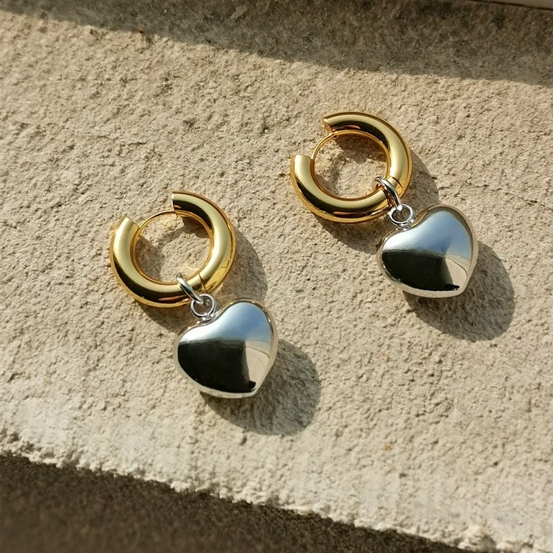 Chunky Heart Earrings